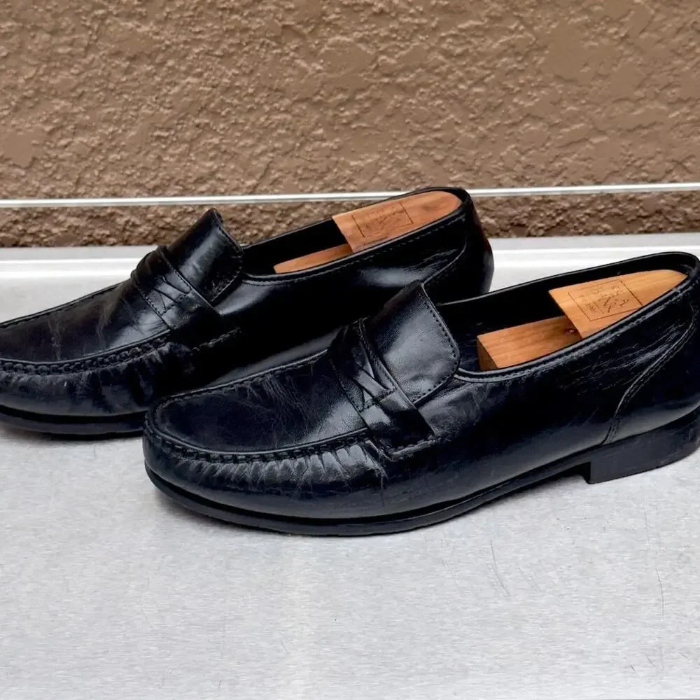 Nunn Bush Black Leather Loafers - Size 11 W